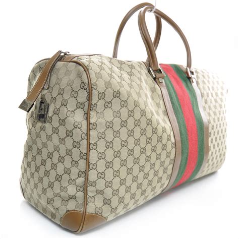 gucci monogram gym bag|Gucci monogram duffle bag.